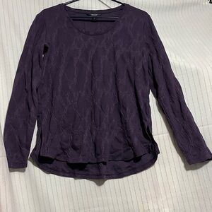 Simply Vera, Vera Wang, Long Sleeve, Hi Lo Hem, Relaxed Wrinkled look, sz M